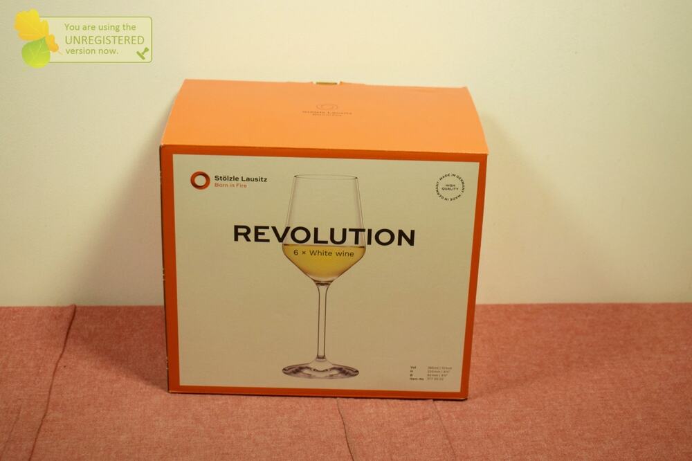 Stolzle Lausitz Revolution White Wine Glasses Qty 6